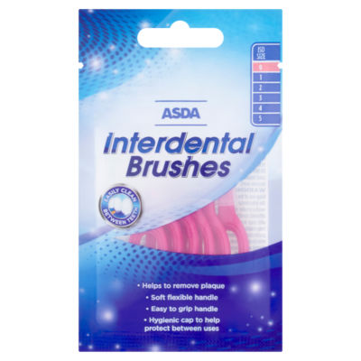 ASDA interdental brushes size 0 pack of 6 - British product