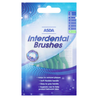 ASDA Size 5 Interdental Brushes 6-pack - British product