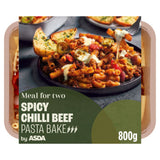 ASDA ASDA Spicy Chilli Beef Pasta Bake Ready Meal 800g British Product- Buy online at McGrocer