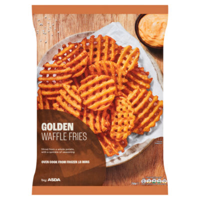 ASDA Golden Waffle Fries Ready To Cook 750g