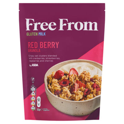 Asda free from red berry granola 312g - British product