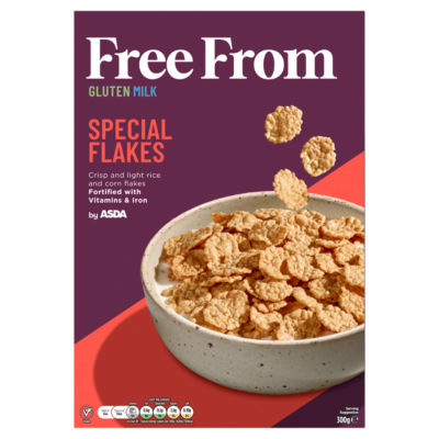 ASDA ASDA Free From Special Flakes Cereal with Vitamins 300g- Buy online at McGrocer