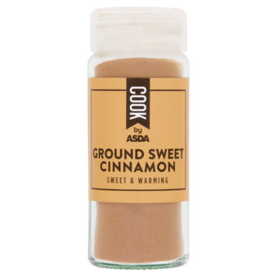 Cook by ASDA ground sweet cinnamon 38g, imported from the UK