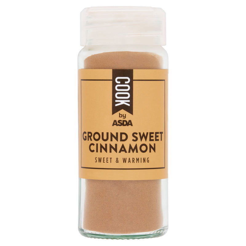 Cook by ASDA ground sweet cinnamon 38g, imported from the UK