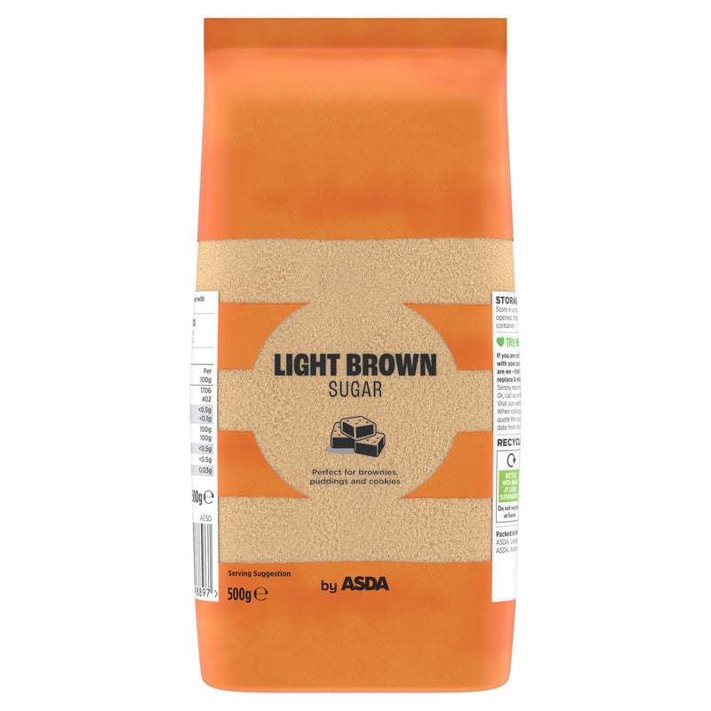ASDA Light Brown Sugar 500g - British product