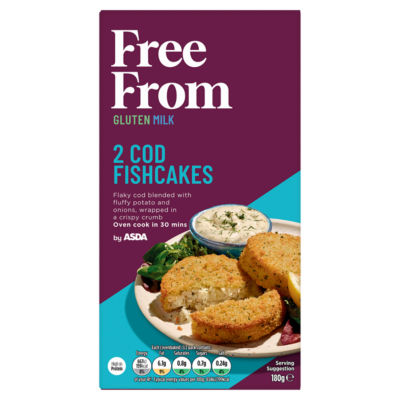ASDA Free From 2 Cod Fishcakes