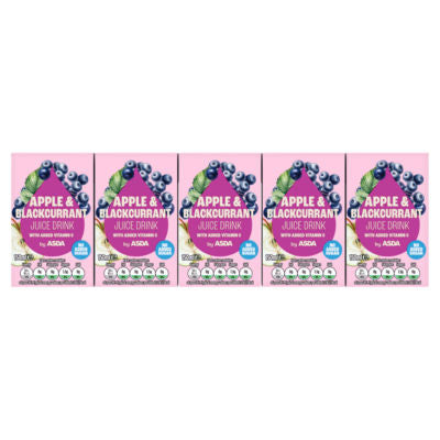 ASDA apple and blackcurrant juice drink 150ml - British product