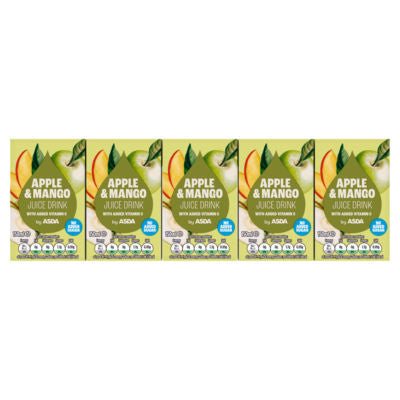 ASDA Apfel & Mango Saftgetränk ohne Zuckerzusatz 150ml