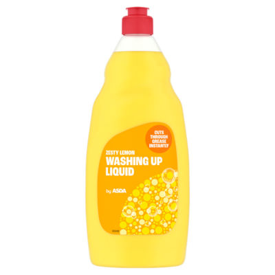 ASDA zesty lemon washing up liquid 1 litre - British product