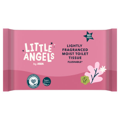 ASDA Little Angels lightly fragranced moist toilet wipes 80 wipes, UK version