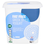 ASDA fat free Greek style yogurt 1kg - British product