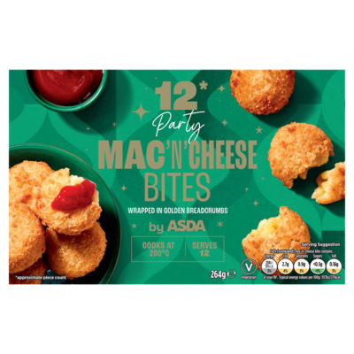 ASDA Party Mac 'N' Cheese Bites 264g - British product
