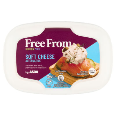 ASDA Free From soft cheese alternative 170g - British product