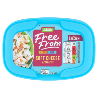 ASDA Free From soft cheese alternative 170g - British product