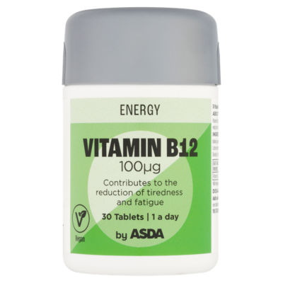ASDA Vitamin B12 100g Tablets 30 count - British product
