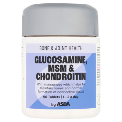 ASDA glucosamine MSM chondroitin joint supplement 90 tablets - British product