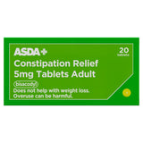 ASDA Constipation Relief Adult 5mg 20 Tablets - British product