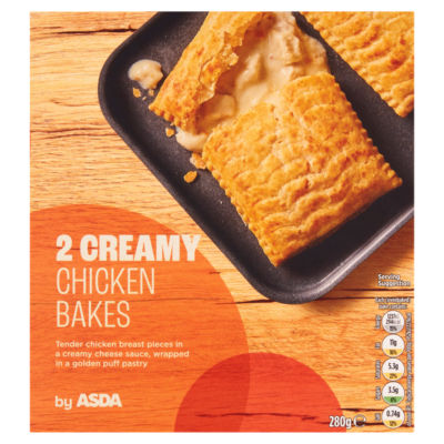 Bouchées au poulet crémeuses ASDA, volaille 280g