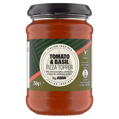 ASDA Tomato & Basil Pizza Topper sauce 250g - British product