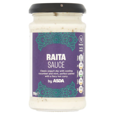 ASDA raita yogurt dip with cucumber and mint 190g - British product