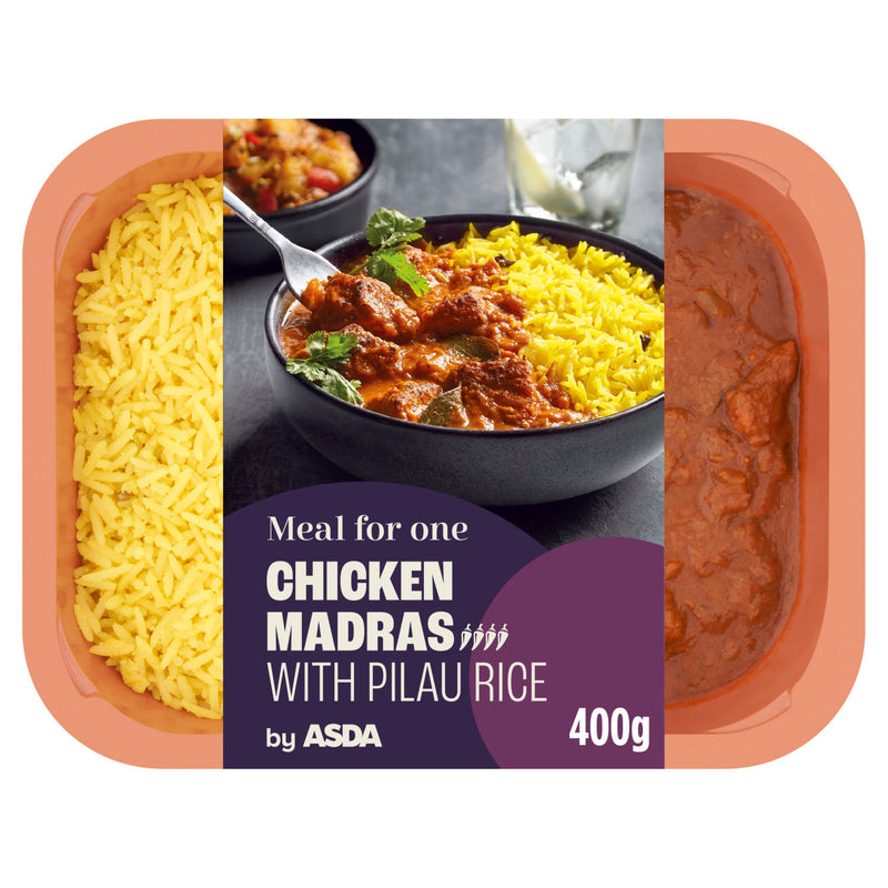 ASDA Chicken Madras ready meal 400g - British product