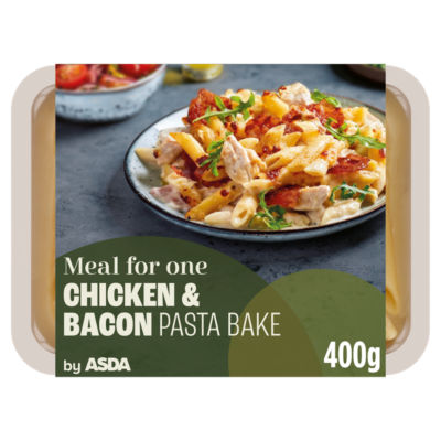 ASDA Chicken & Bacon Pasta Bake Pasta Bake Meal 400g