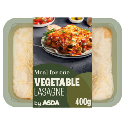 ASDA Vegetable Lasagne Ready Meal 400g - British product
