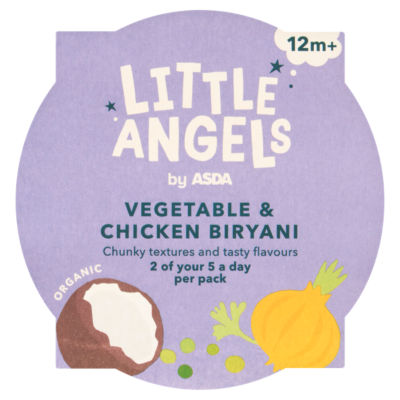 Little Angels Organic Vegetable and Chicken Biryani 12 months+ 200g, UK version