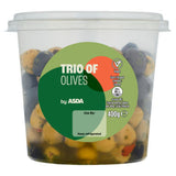 ASDA ASDA Juicy Trio Mixed Olives with Pimento 400g- Buy online at McGrocer
