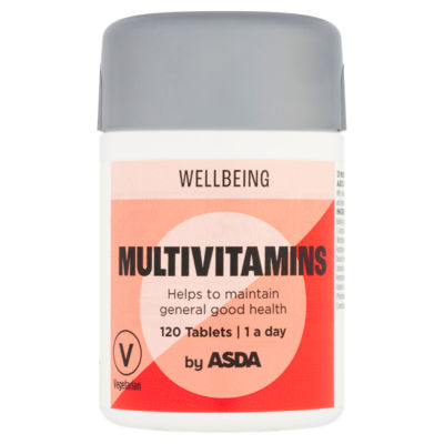 ASDA Wellbeing 1 a Day Multivitamins 120 tablets - British product