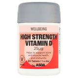 ASDA ASDA Wellbeing 1 a Day High Strength Vitamin D 25g Vitamin D Supplement 60 Tablets- Buy online at McGrocer