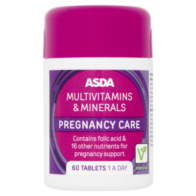 ASDA multivitamin pregnancy tablets 60 count, UK version