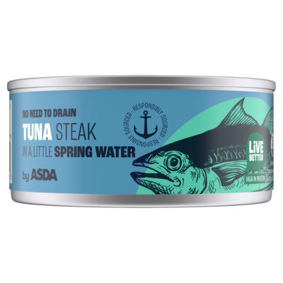 ASDA tuna steak in spring water 110g - British product