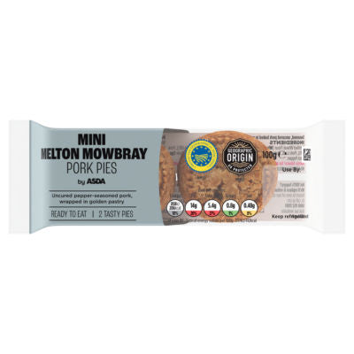 ASDA Mini Melton Mowbray Pork Pie 100g - British product