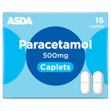 ASDA Paracetamol 500mg Caplets 16 - British product