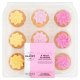 The Bakery at ASDA fruit mini cupcakes 9-pack (British brand)