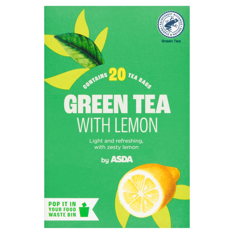 ASDA Green Tea with Lemon 40g - British product