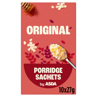ASDA ASDA Original Instant Porridge Sachets 270g- Buy online at McGrocer