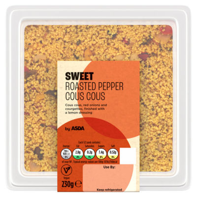ASDA Sweet Roasted Pepper Cous Cous 230g - British product