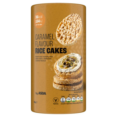ASDA caramel flavour rice cakes 140g - British product