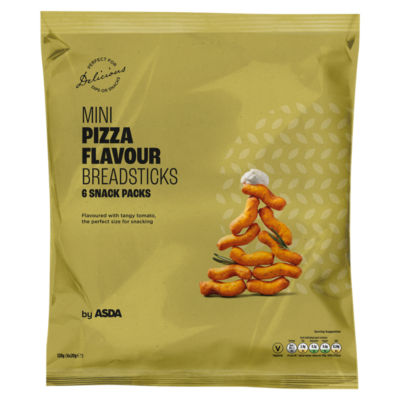 ASDA mini pizza flavour breadsticks - British product