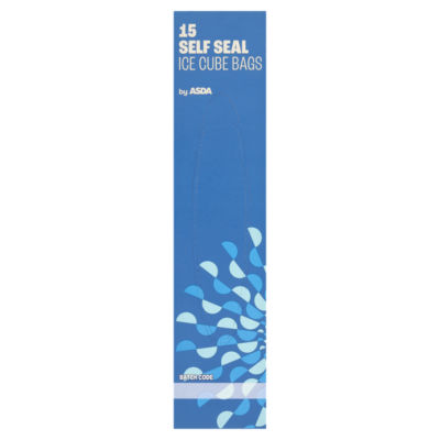 ASDA self seal ice cube bags 15 pack - British product