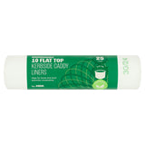 ASDA biodegradable flat top kerbside caddy liners 10 pack 25 litres - British product