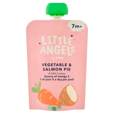 Little Angels vegetable and salmon pie baby food 130g, UK version