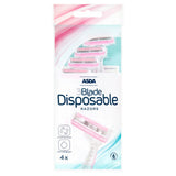 ASDA 3 Blade Disposable Razors 4 Pack - British product
