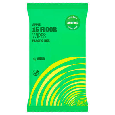 ASDA apple floor wipes 15 wipes - British product