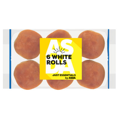 ASDA Just Essentials 6 white rolls, UK version