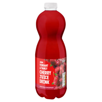 ASDA cherry juice drink 1 litre, imported from the UK