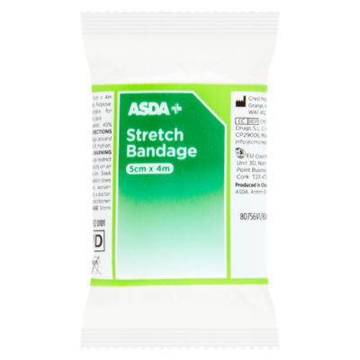 ASDA stretch bandage 5cm x 4m - British product