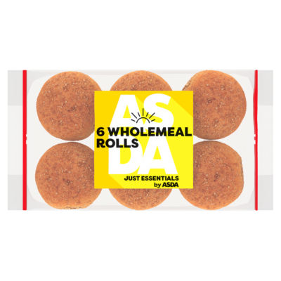 ASDA wholemeal rolls 6 pack - British product